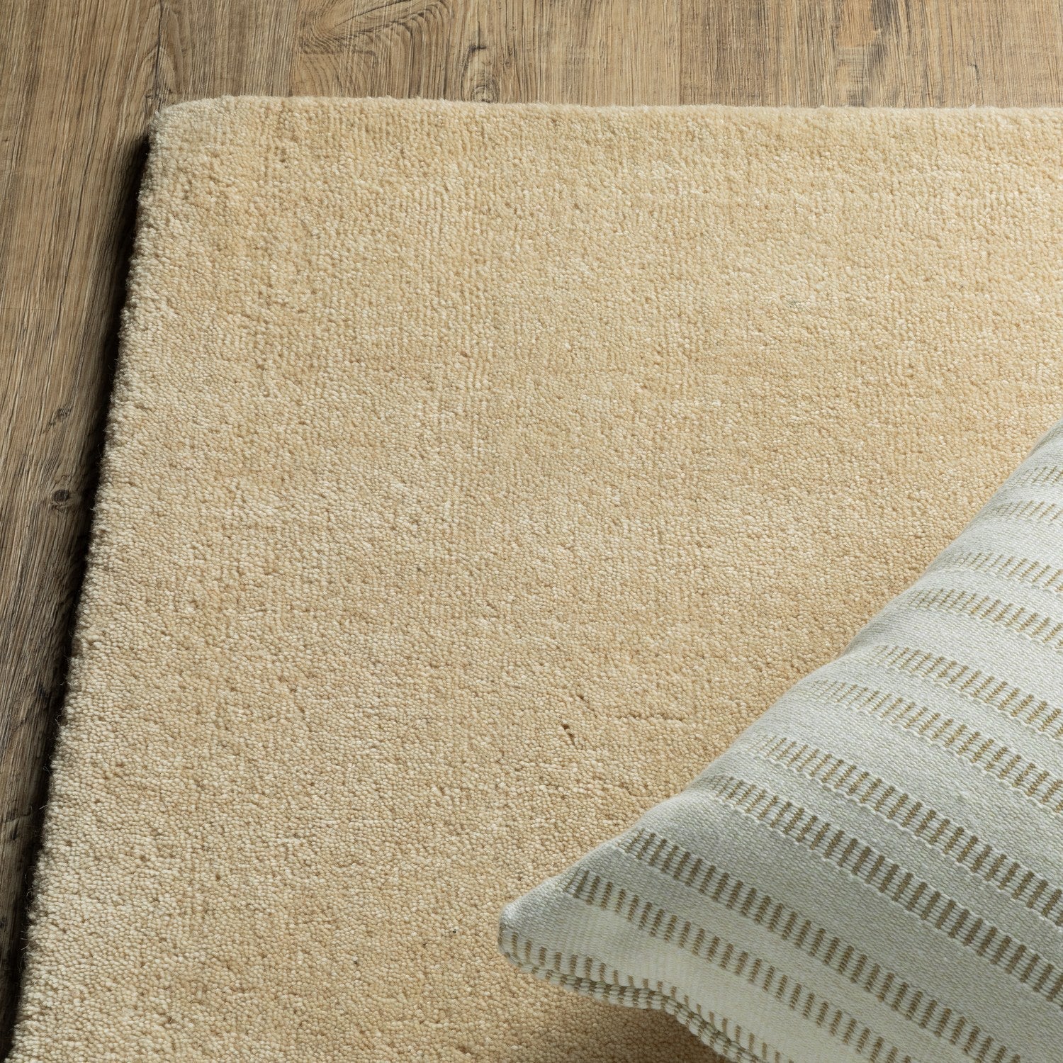 Aniston II Heathered Beige Solid Wool Rug - Aniston II 27122