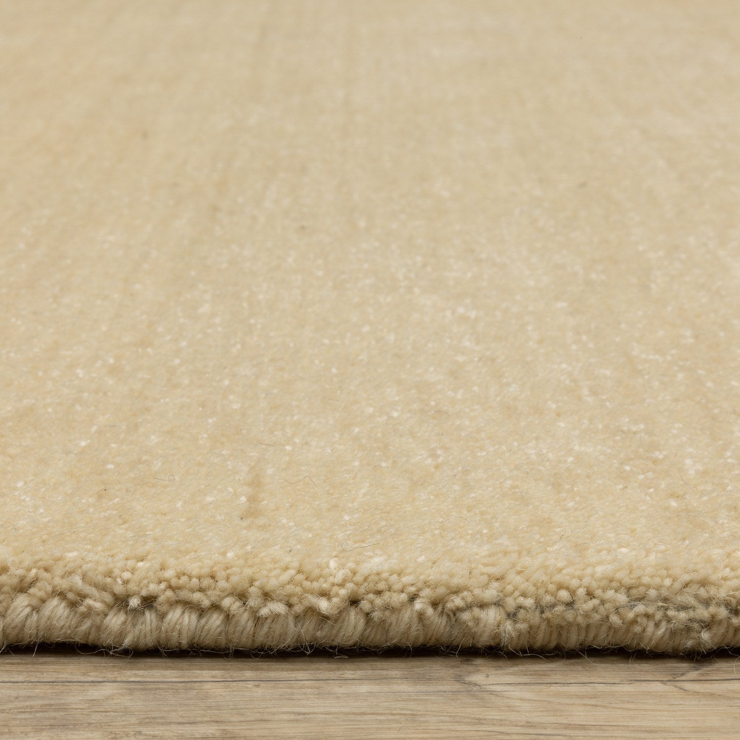 Aniston II Heathered Beige Solid Wool Rug - Aniston II 27122