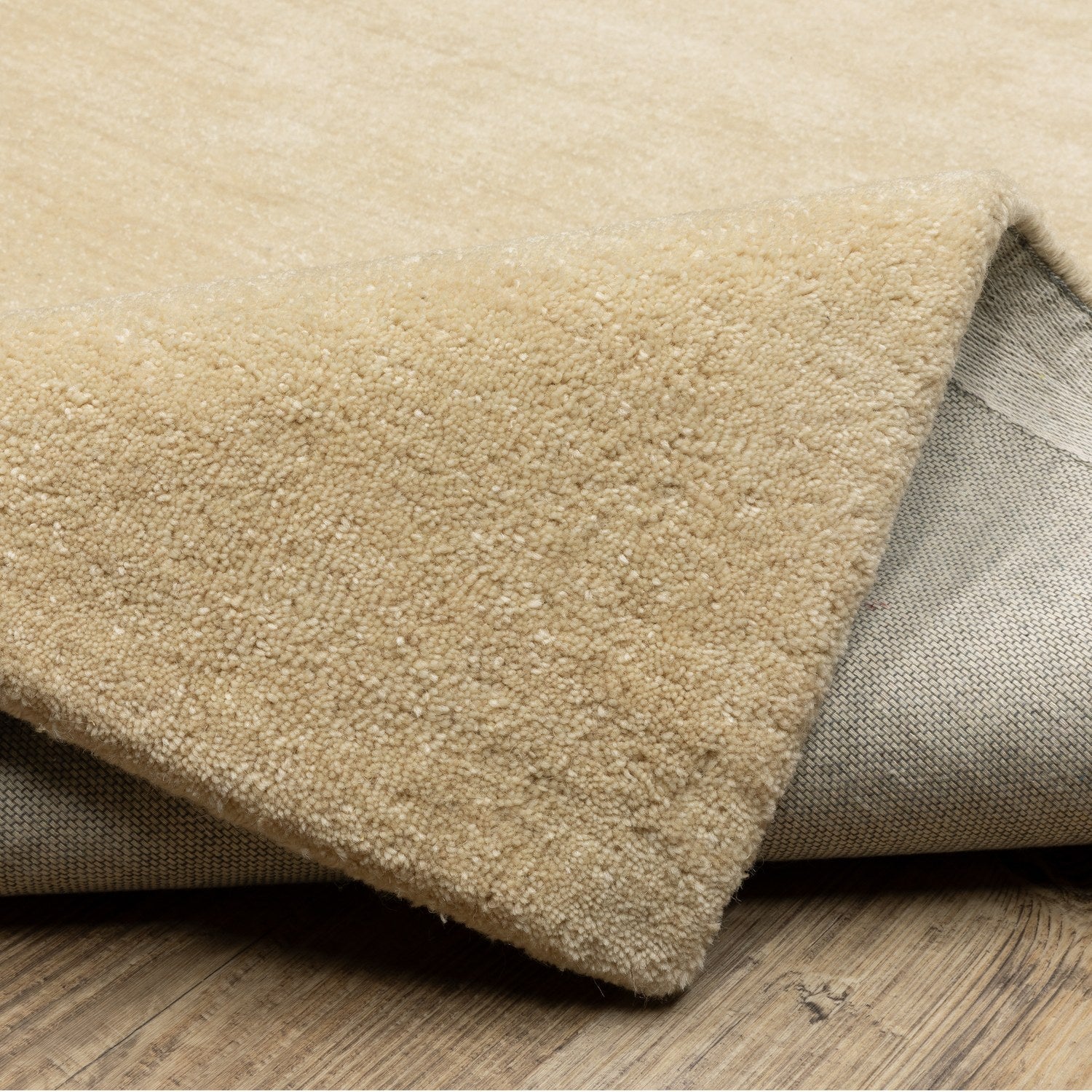 Aniston II Heathered Beige Solid Wool Rug - Aniston II 27122