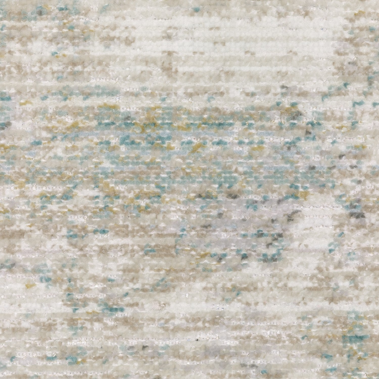 Cavett Mist Abstract Ivory Teal Washed Vintage Rug - Cavett CAV01