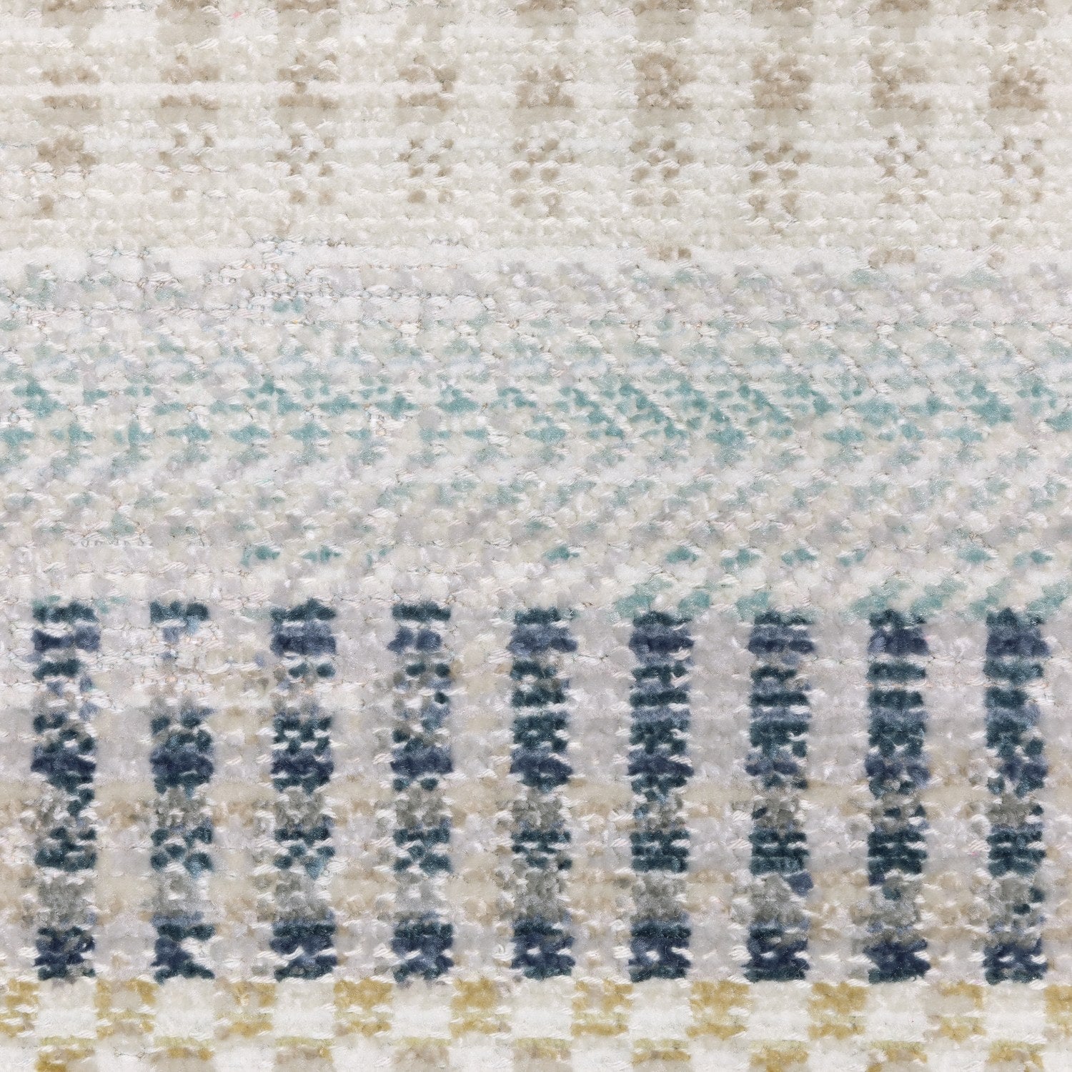 Cavett Kilim Stripe Ivory Multi Washed Vintage Rug - Cavett CAV08