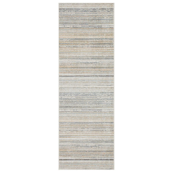 Cavett Pinstripe Beige Multi Washed Vintage Rug - Cavett CAV10 #_shape=Runner