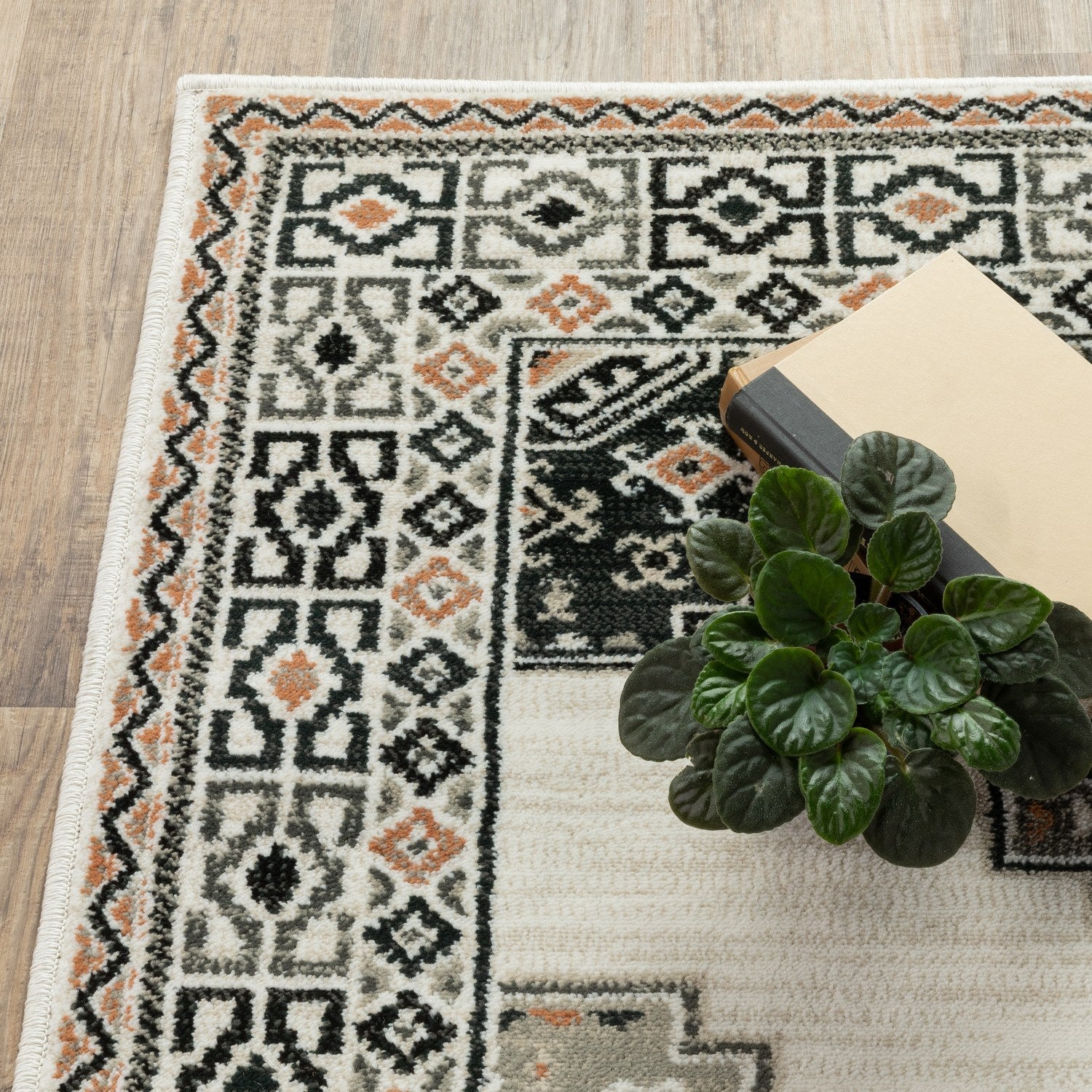 Georgia Southwest Medallion Ivory Multi Farmhouse Rug - Georgia 640A0