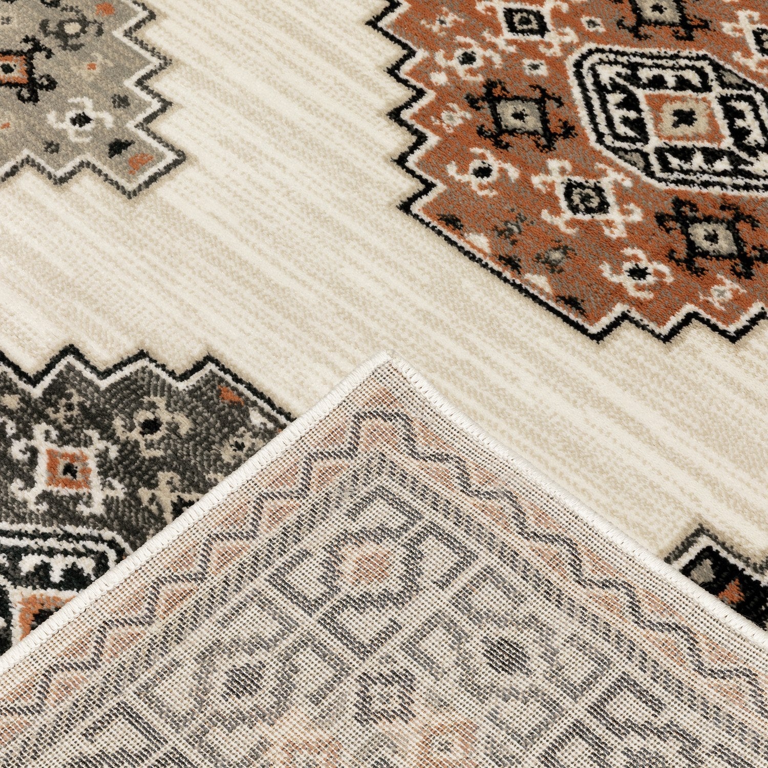 Georgia Southwest Medallion Ivory Multi Farmhouse Rug - Georgia 640A0