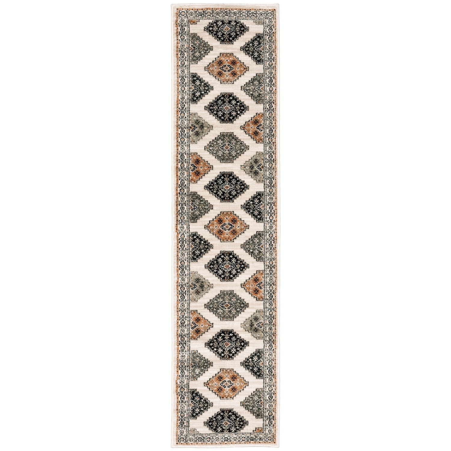 Georgia Southwest Medallion Ivory Multi Farmhouse Rug - Georgia 640A0 #_shape=Runner