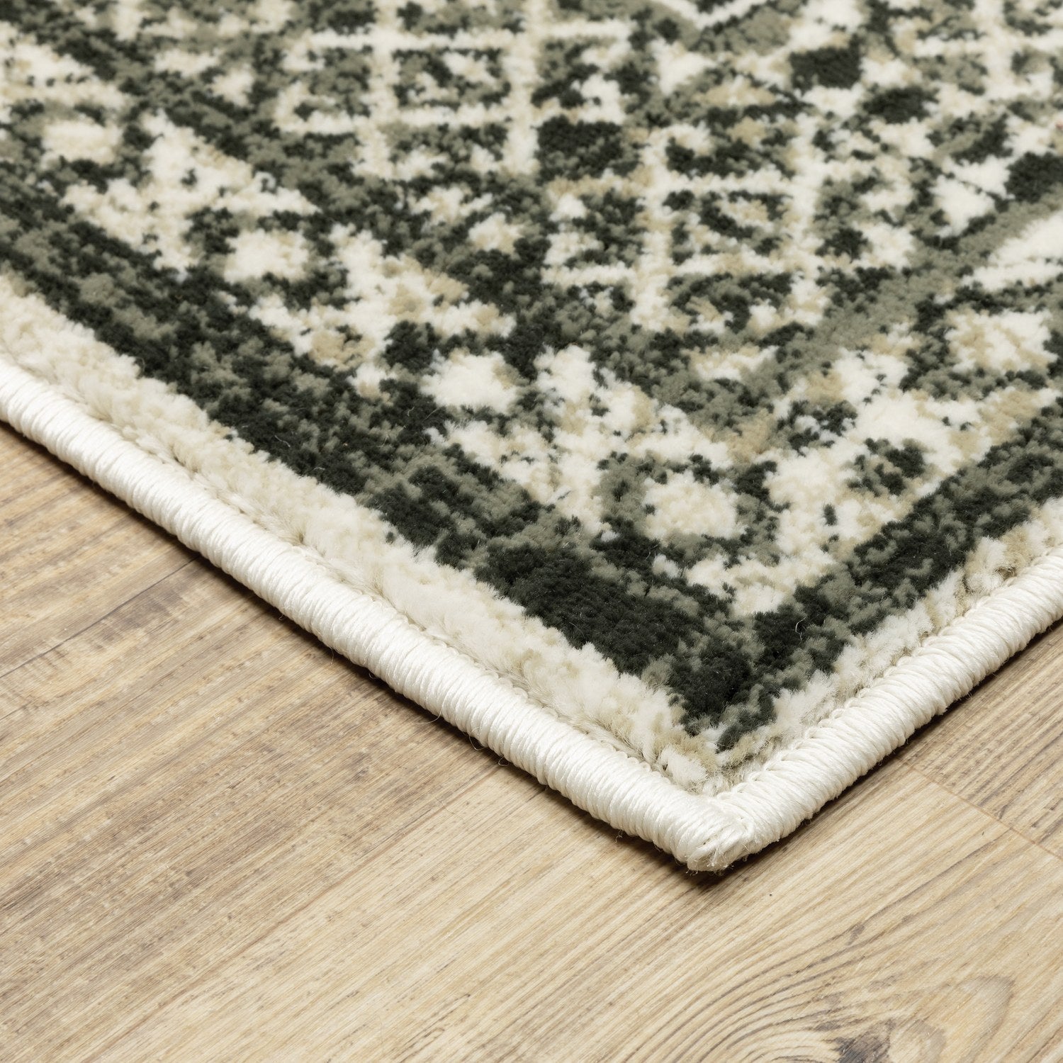 Georgia Distressed Oriental Ivory Grey Farmhouse Rug - Georgia 659C0