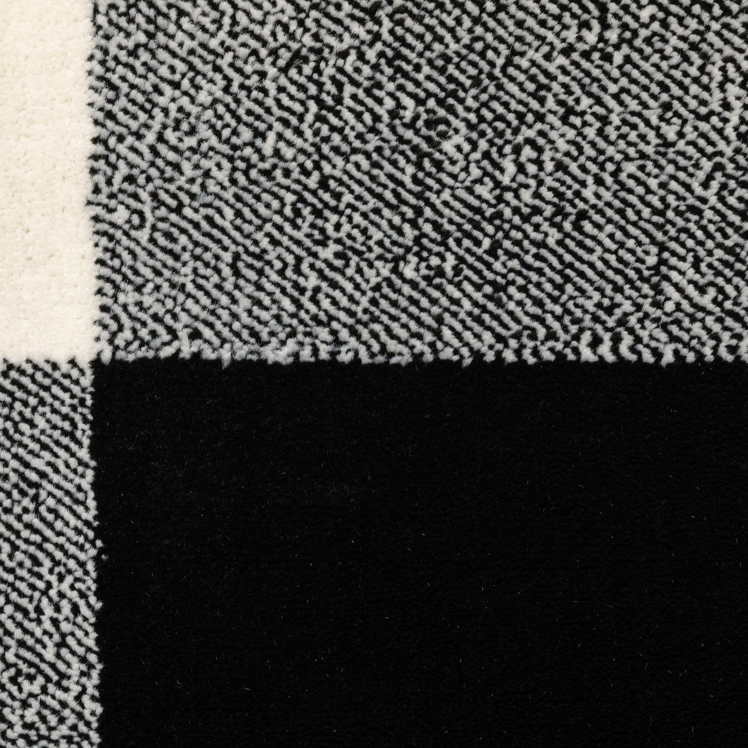 Georgia Buffalo Check Black Ivory Farmhouse Rug - Georgia 678D0