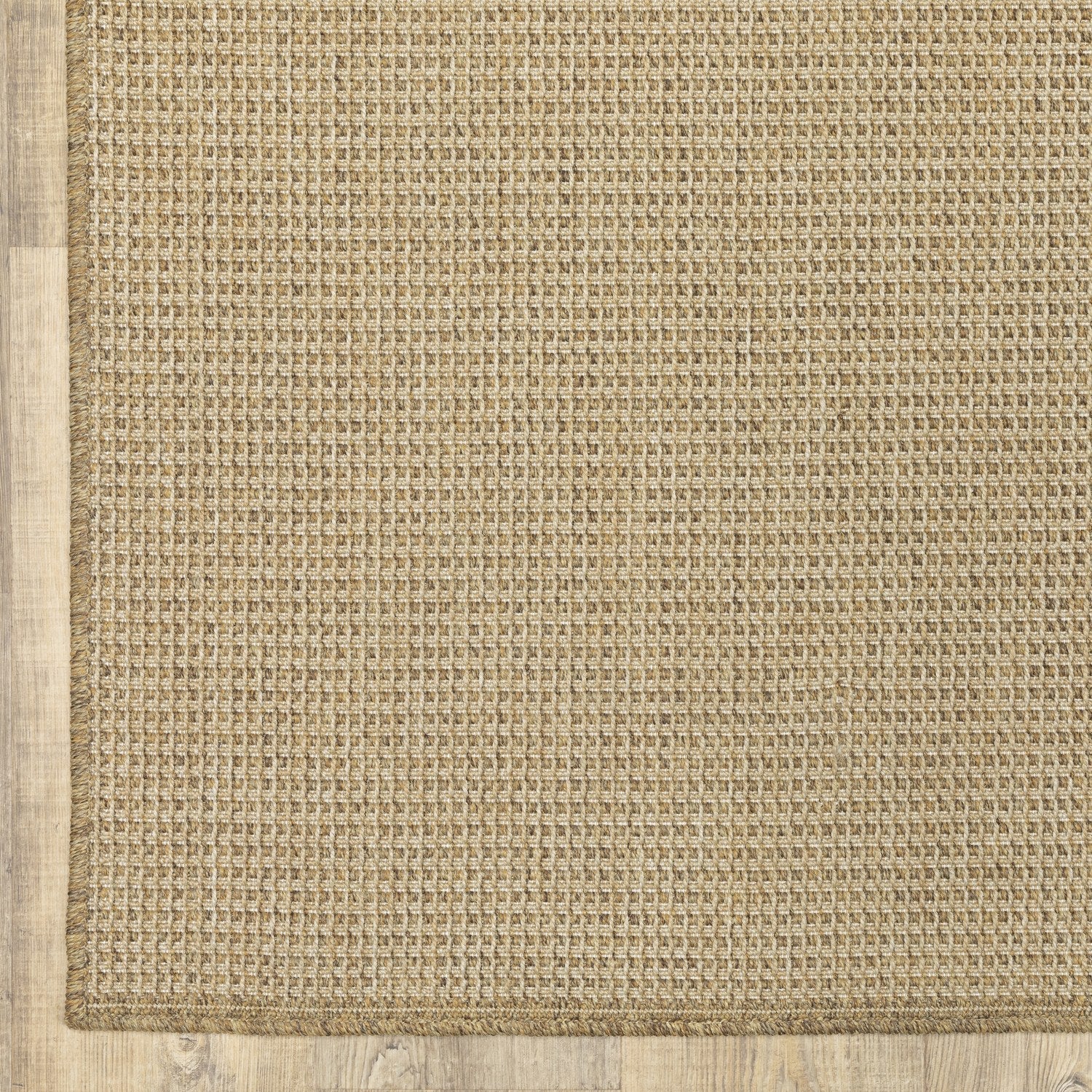 Karavia Solid Khaki Seagrass Look Indoor Outdoor Rug - Karavia 2067X
