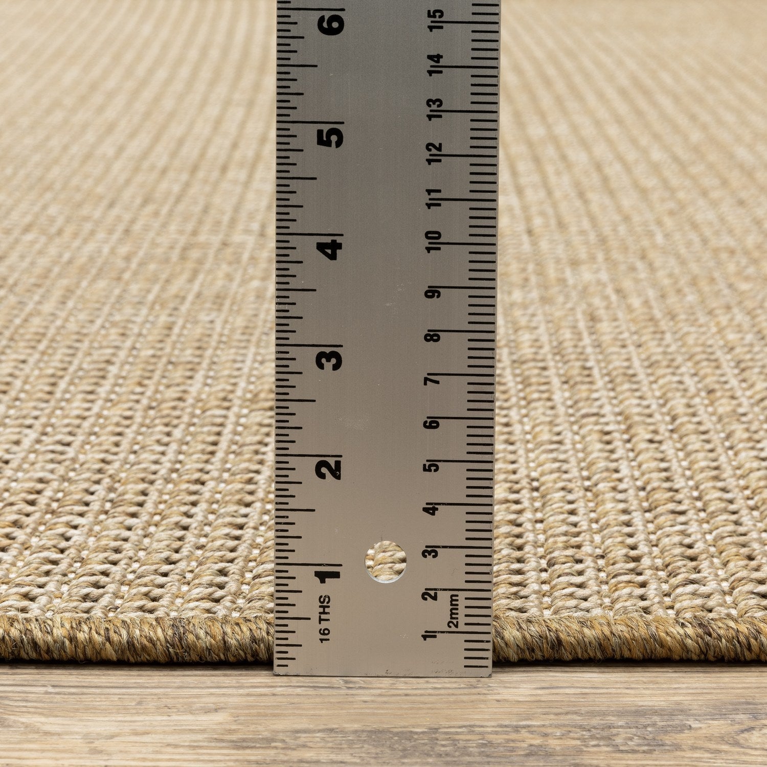 Karavia Solid Khaki Seagrass Look Indoor Outdoor Rug - Karavia 2067X