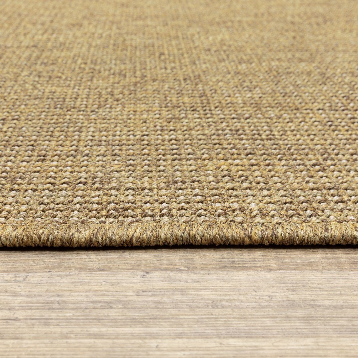 Karavia Solid Tan Seagrass Look Indoor Outdoor Rug - Karavia 2068X