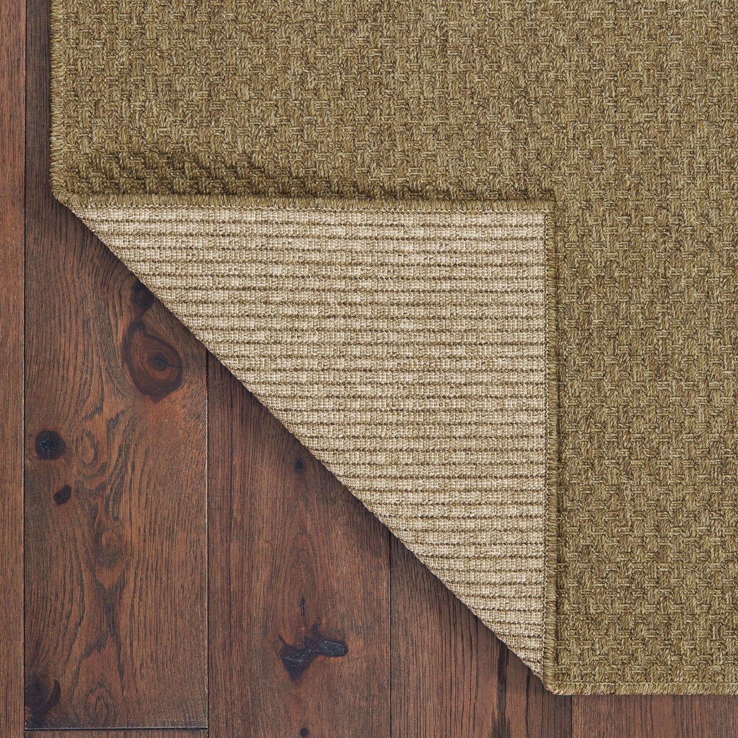 Karavia Solid Mocha Seagrass Look Indoor Outdoor Rug - Karavia 2160N