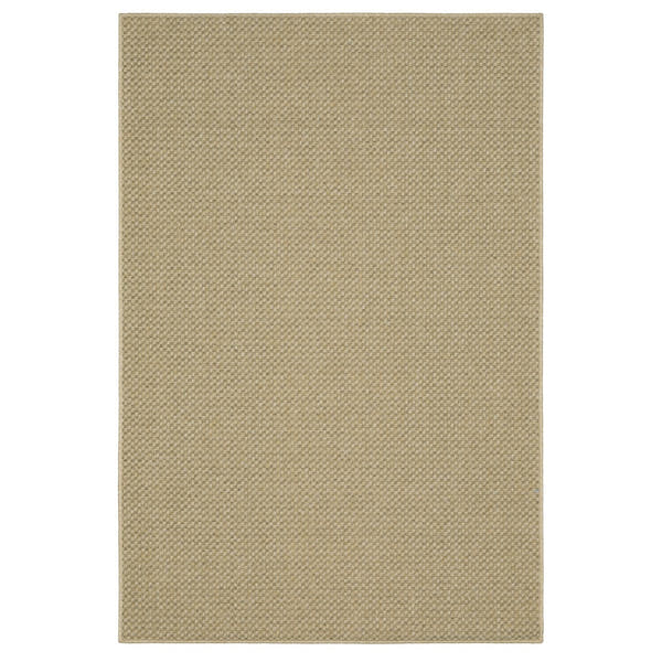 Karavia Basketweave Sand Seagrass Look Indoor Outdoor Rug - Karavia 2160X #_shape=Rectangle