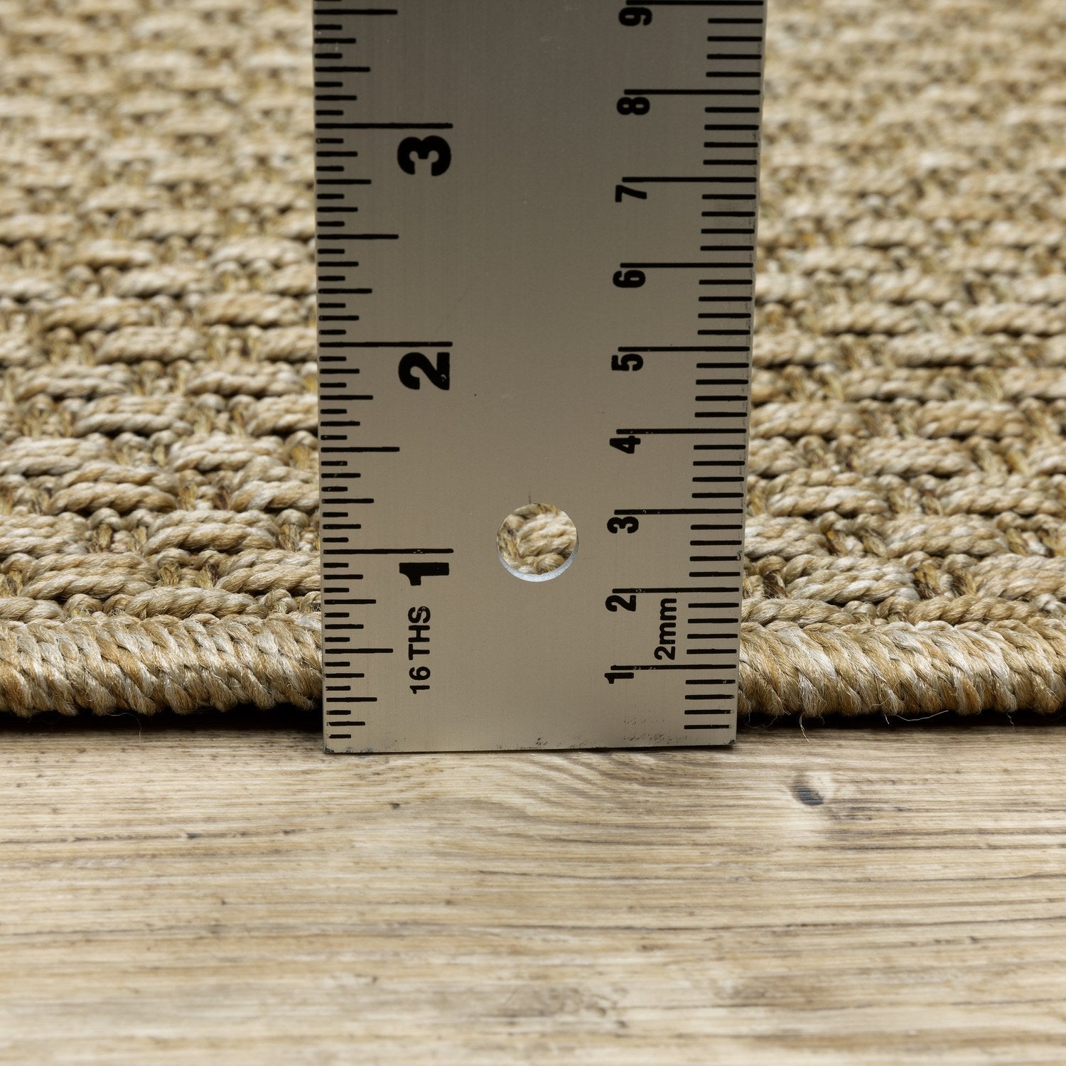 Karavia Basketweave Sand Seagrass Look Indoor Outdoor Rug - Karavia 2160X