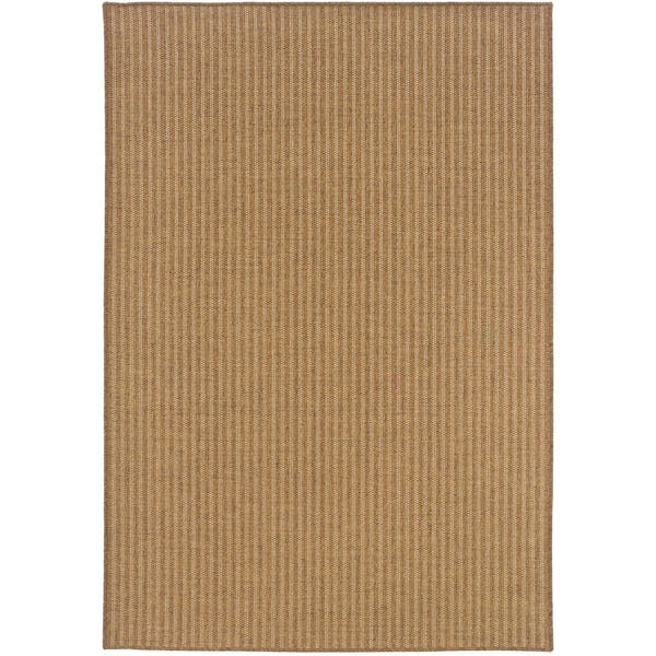 Karavia Pinstripe Terracotta Seagrass Look Indoor Outdoor Rug - Karavia 550X3 #_shape=Rectangle