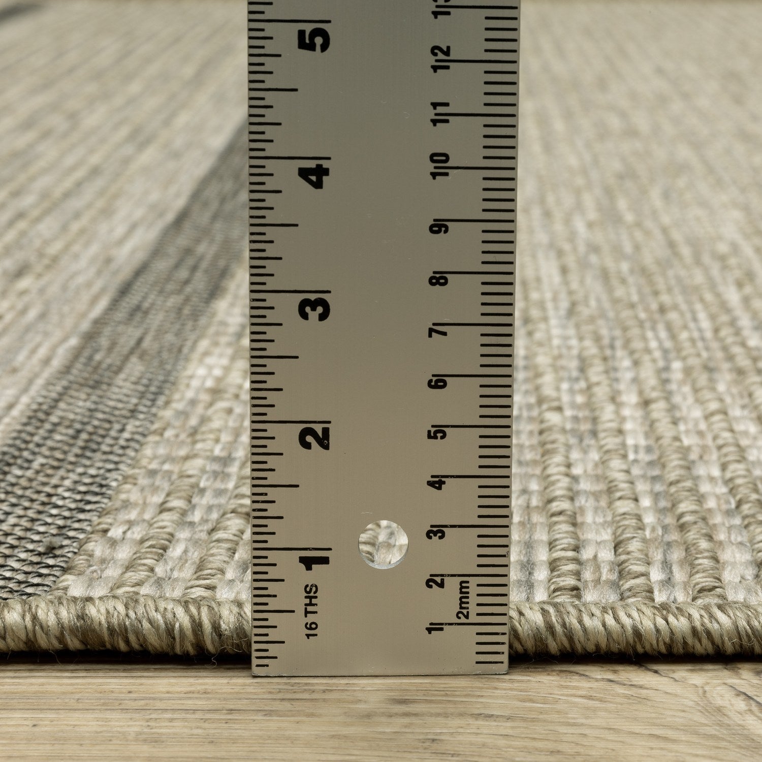Tortuga Banded Beige Wool Look Indoor Outdoor Rug - Tortuga TR07A