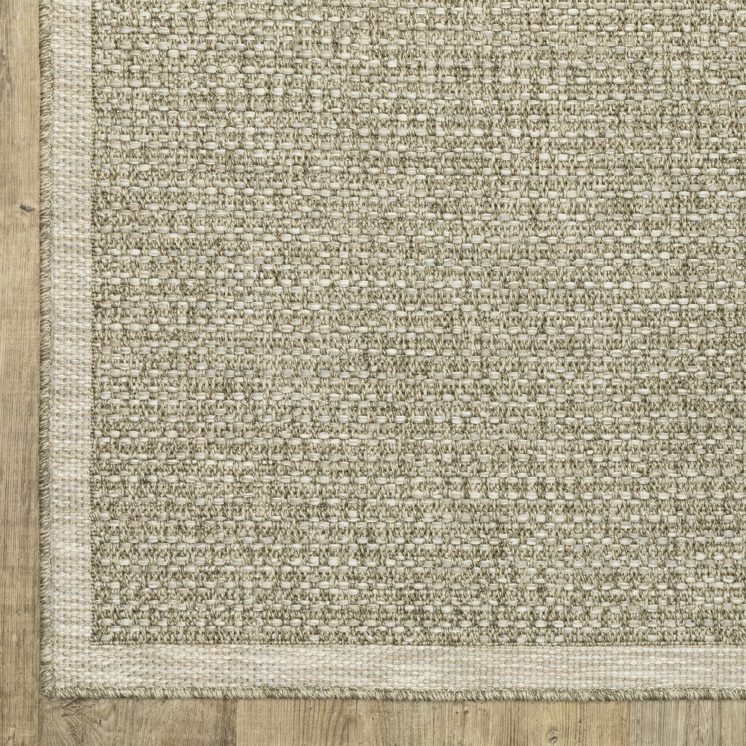 Tortuga Solid Light Brown Wool Look Indoor Outdoor Rug - Tortuga TR12A