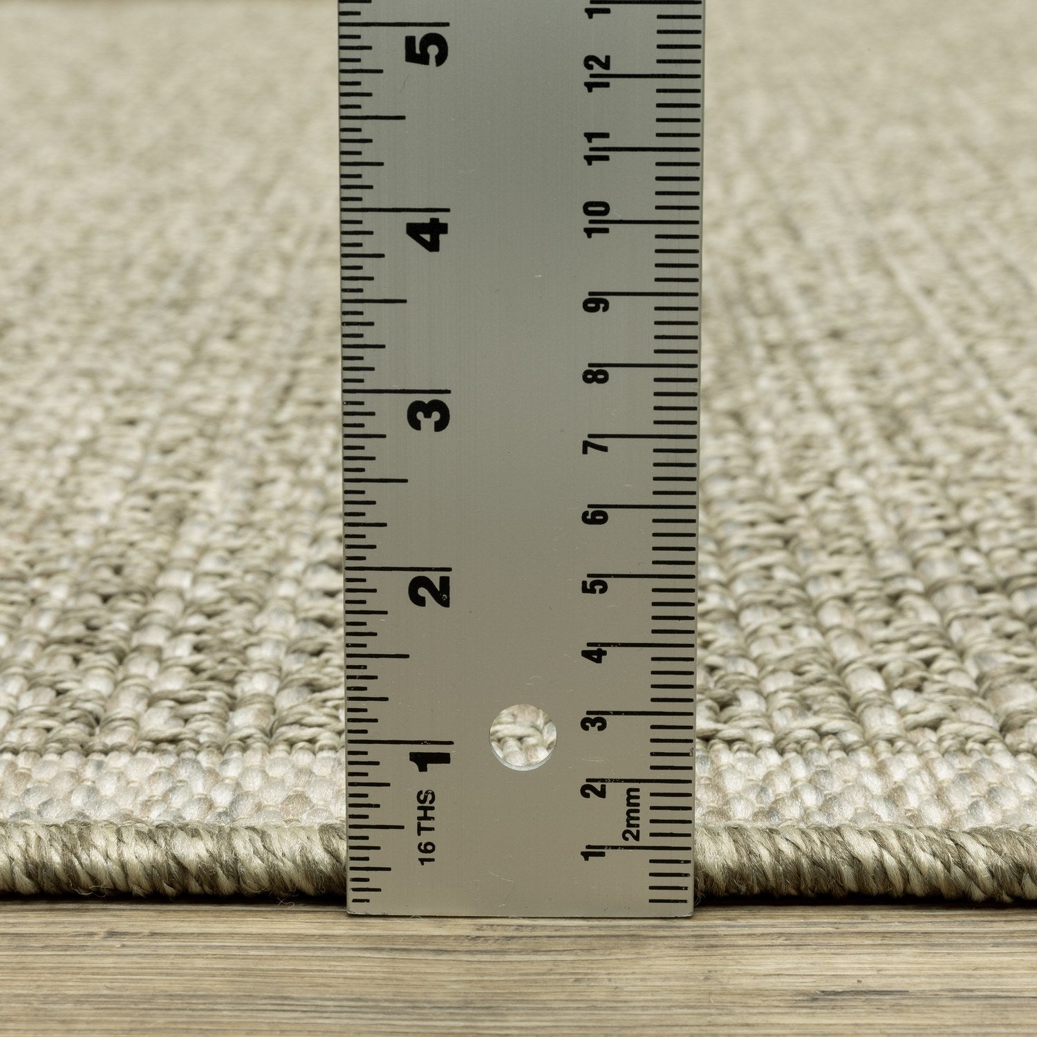 Tortuga Solid Light Brown Wool Look Indoor Outdoor Rug - Tortuga TR12A