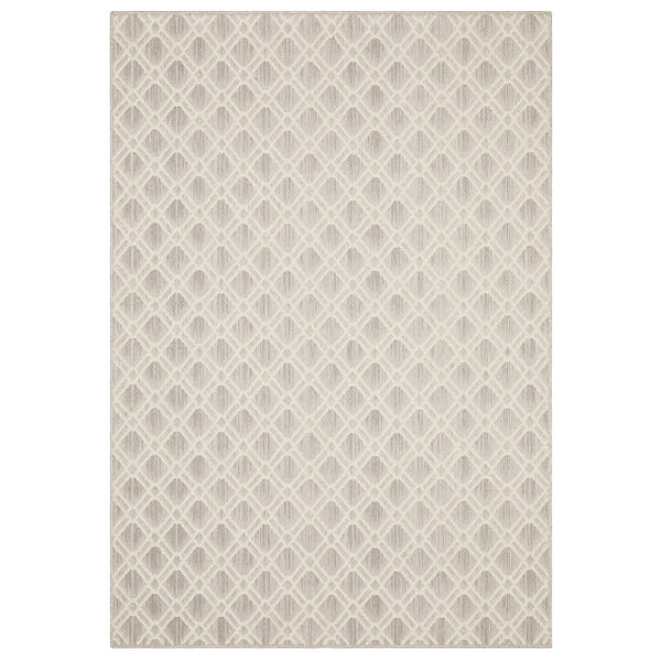 Zarina Diamond Trellis Ivory Jute Look Indoor Outdoor Rug - Zarina ZAR01 #_shape=Rectangle #_shape=Runner