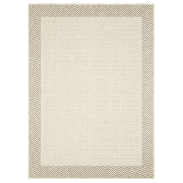 Zarina Bordered Ivory Jute Look Indoor Outdoor Rug - Zarina ZAR04 #_shape=Rectangle #_shape=Runner