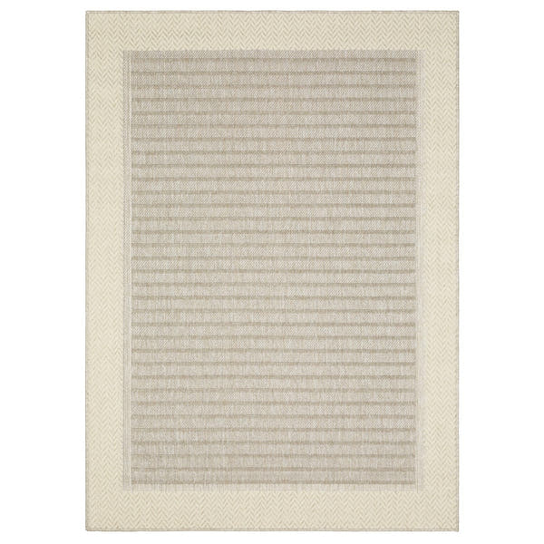 Zarina Bordered Tan Jute Look Indoor Outdoor Rug - Zarina ZAR05 #_shape=Rectangle #_shape=Runner