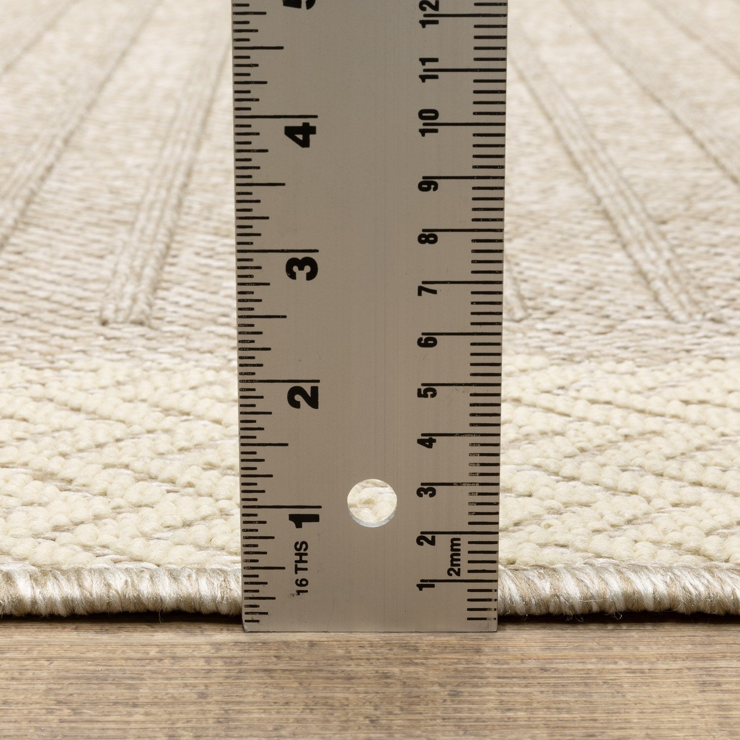 Zarina Bordered Tan Jute Look Indoor Outdoor Rug - Zarina ZAR05