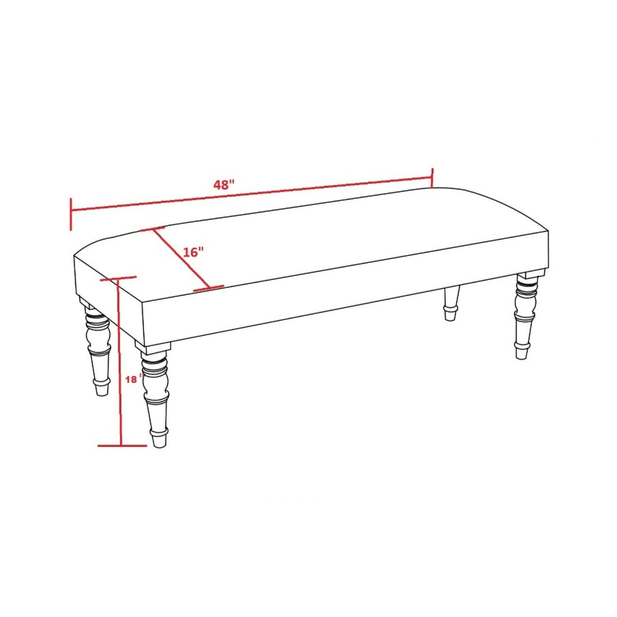 Panja Bench - linedrawing