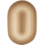 Pinecrest Rustic Bordered Braided Rug -Natural