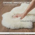 Genuine Sheepskin Rug - Fluffy Soft Pile Shaggy Rug - 100% New Zealand Fur - Chair Cover & Area Rug