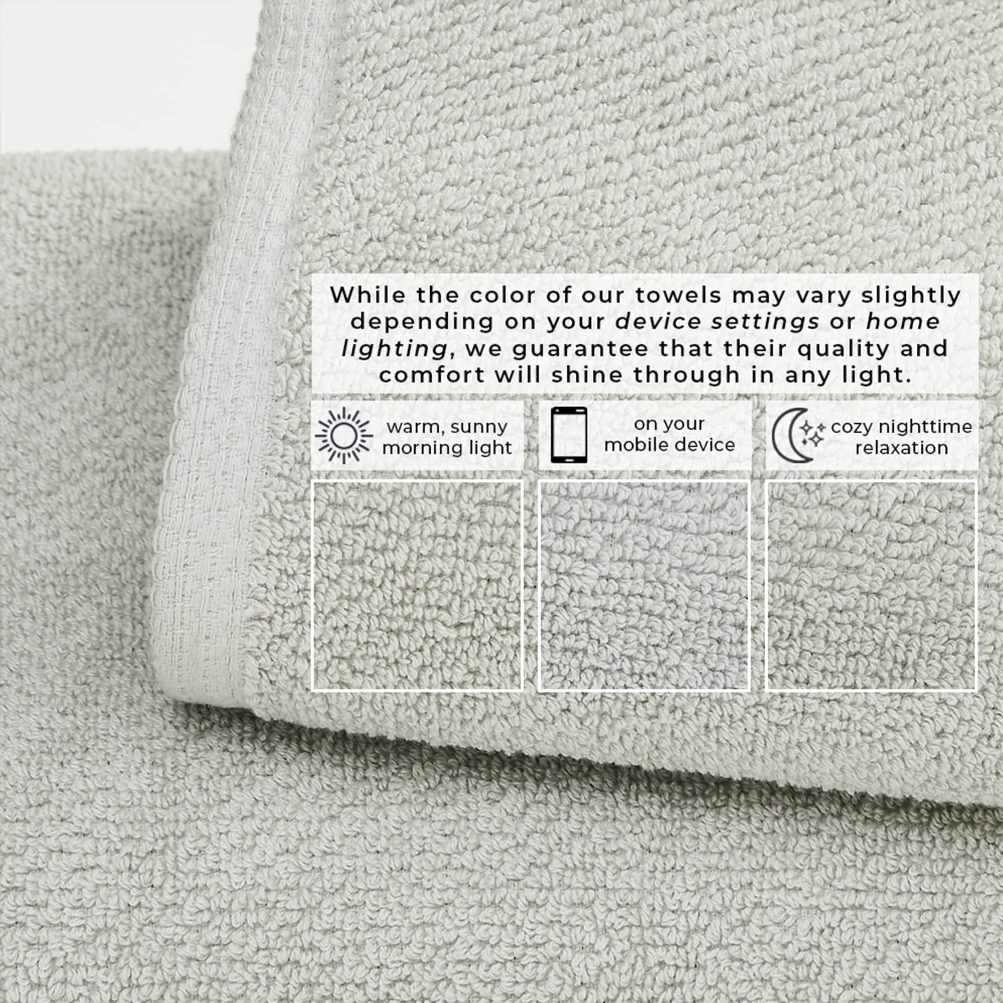 Cotton Textured Bath Towel Set - Acacia Collection