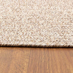 Beige Farmhouse Rug -  Washable Indoor/Outdoor -Primitive Braided Rugs  - Made in USA