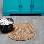 Brown Farmhouse Rug -  Washable Indoor/Outdoor -Primitive Braided Rugs  - Made in USA - Rustic Living Collection