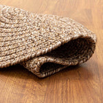 Brown Farmhouse Rug -  Washable Indoor/Outdoor -Primitive Braided Rugs  - Made in USA - Rustic Living Collection