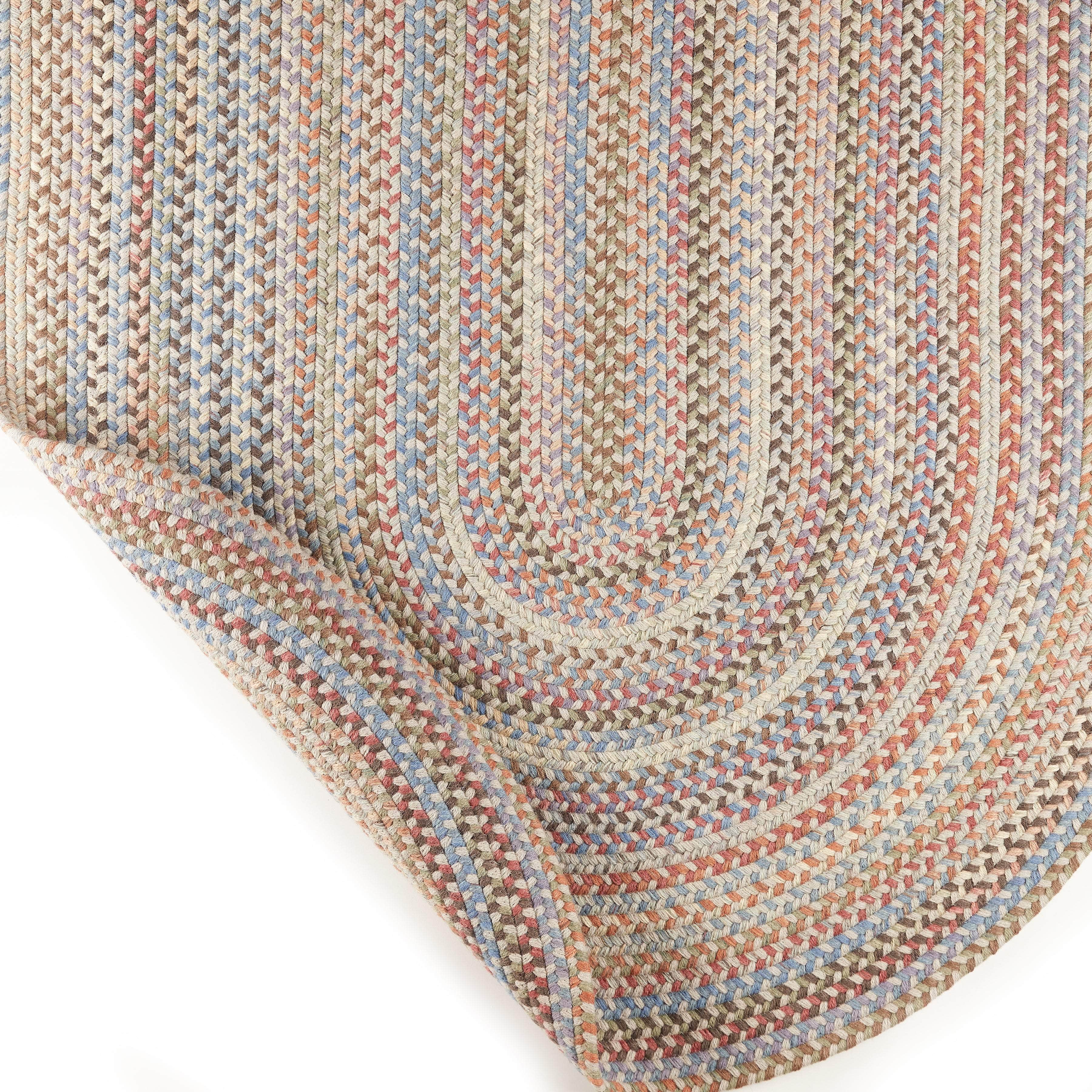 Cherry Hill Premium Braided Wool Rug- Graphite