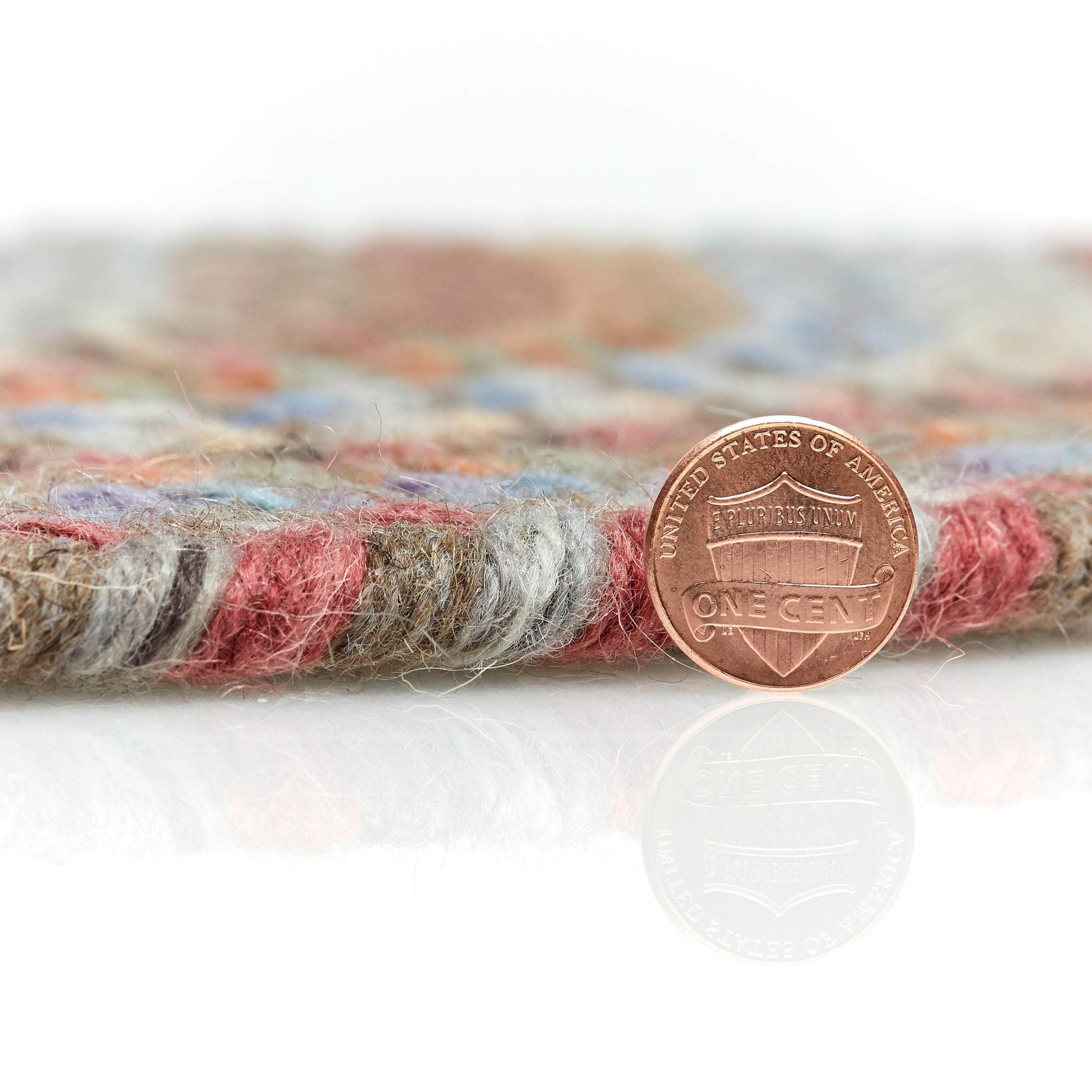 Cherry Hill Premium Braided Wool Rug - Mocha Brown