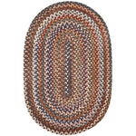 Walnut Brown Braided Wool Rug - Premium Quality - Handmade in USA