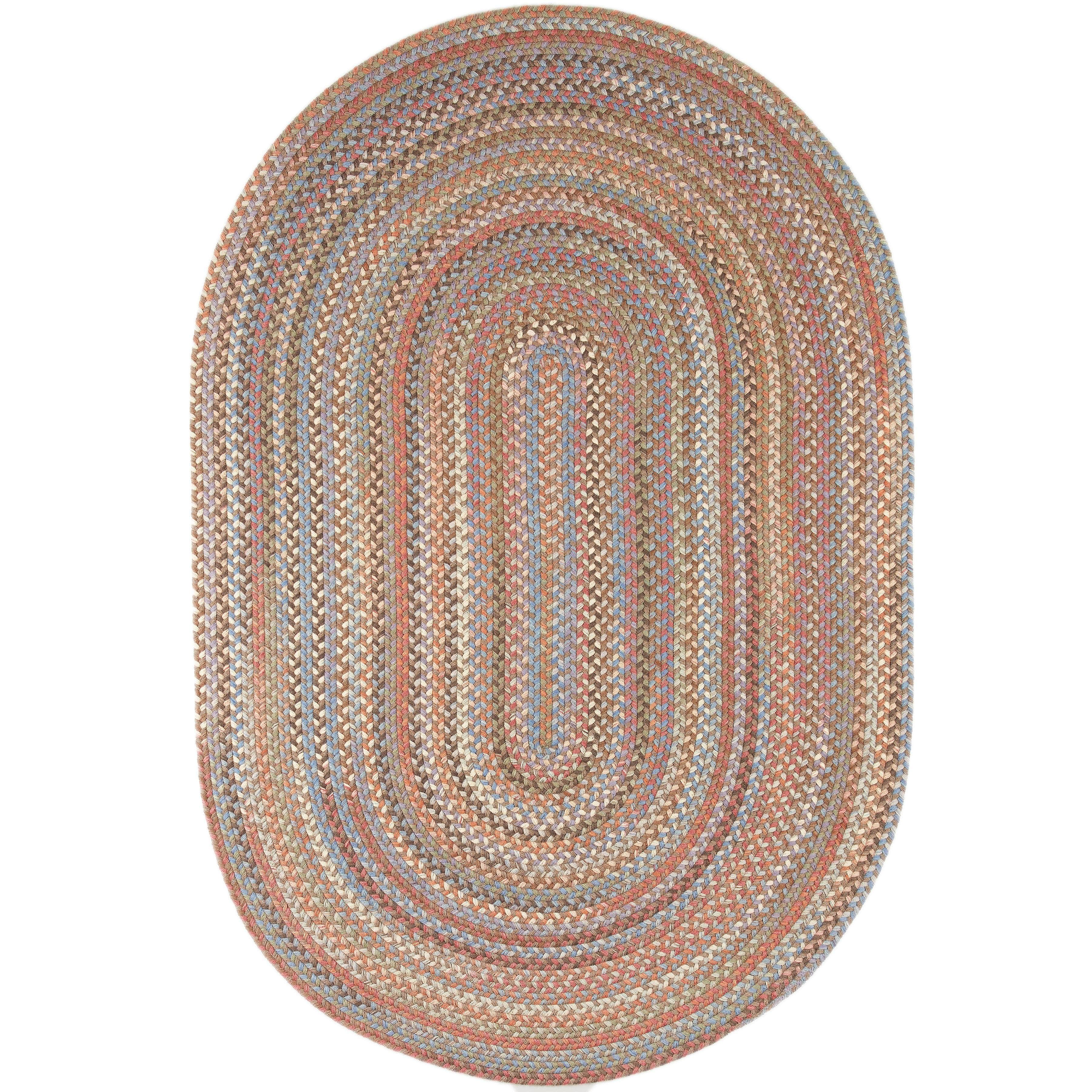 Cherry Hill Premium Braided Wool Rug - Mocha Brown