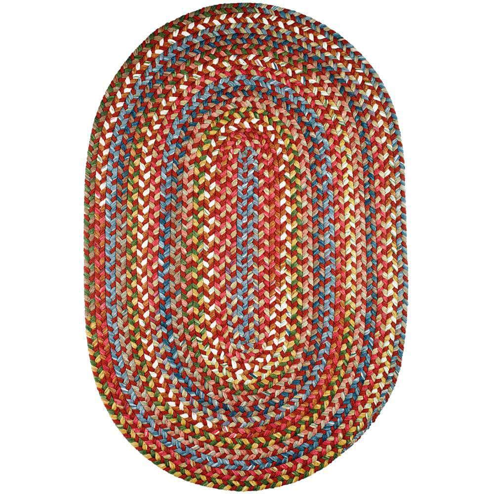 Gemstone Port Braided Kitchen Rug Indoor Outdoor Patio Rug Stain Resistant Made USA