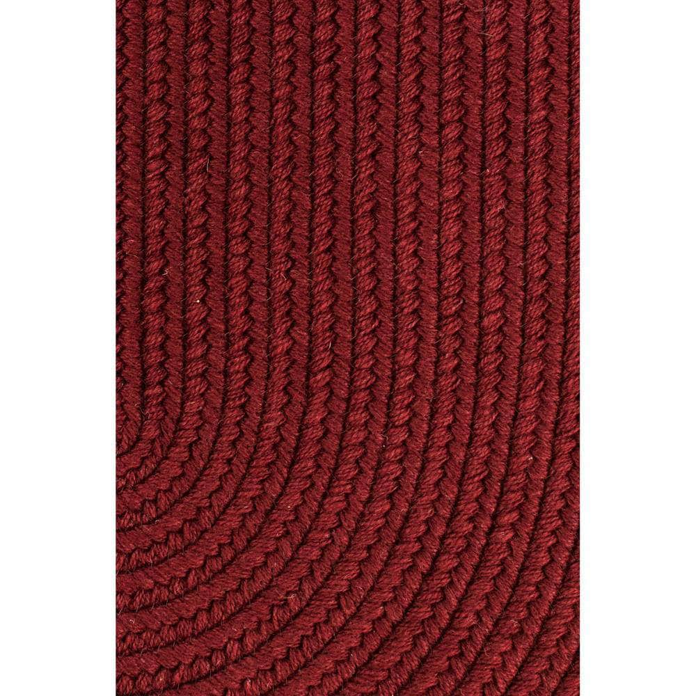 Pura Solid Soft Wool Braided Rug - Barn Red