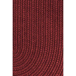 Pura Solid Soft Wool Braided Rug - Red Wine