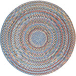Cherry Hill Premium Braided Wool Rug - Blue Multi