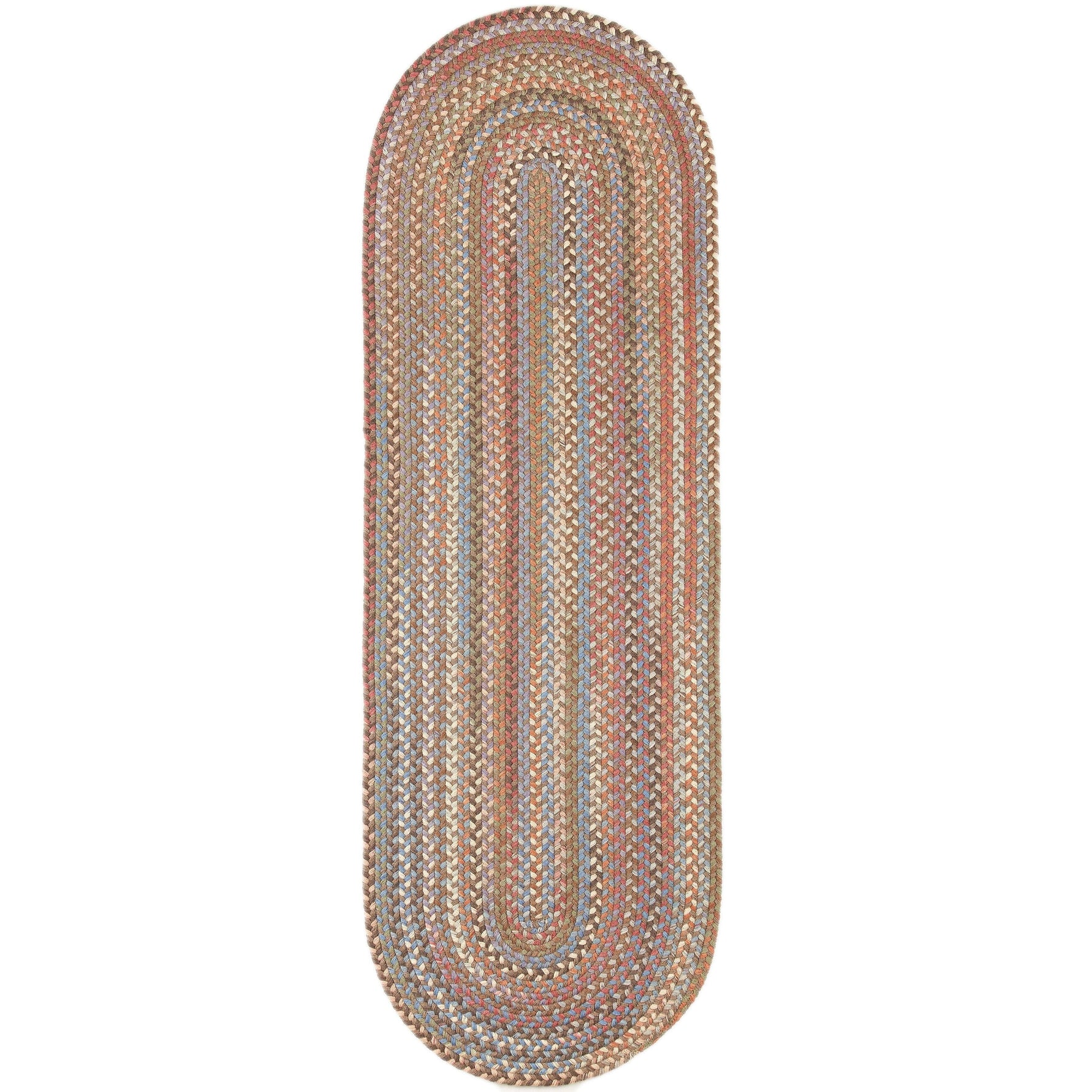 Cherry Hill Premium Braided Wool Rug - Mocha Brown