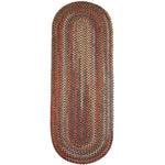 Gemstone Port Red Braided Kitchen Rug - Patio / Porch Area Rug - Made in USA