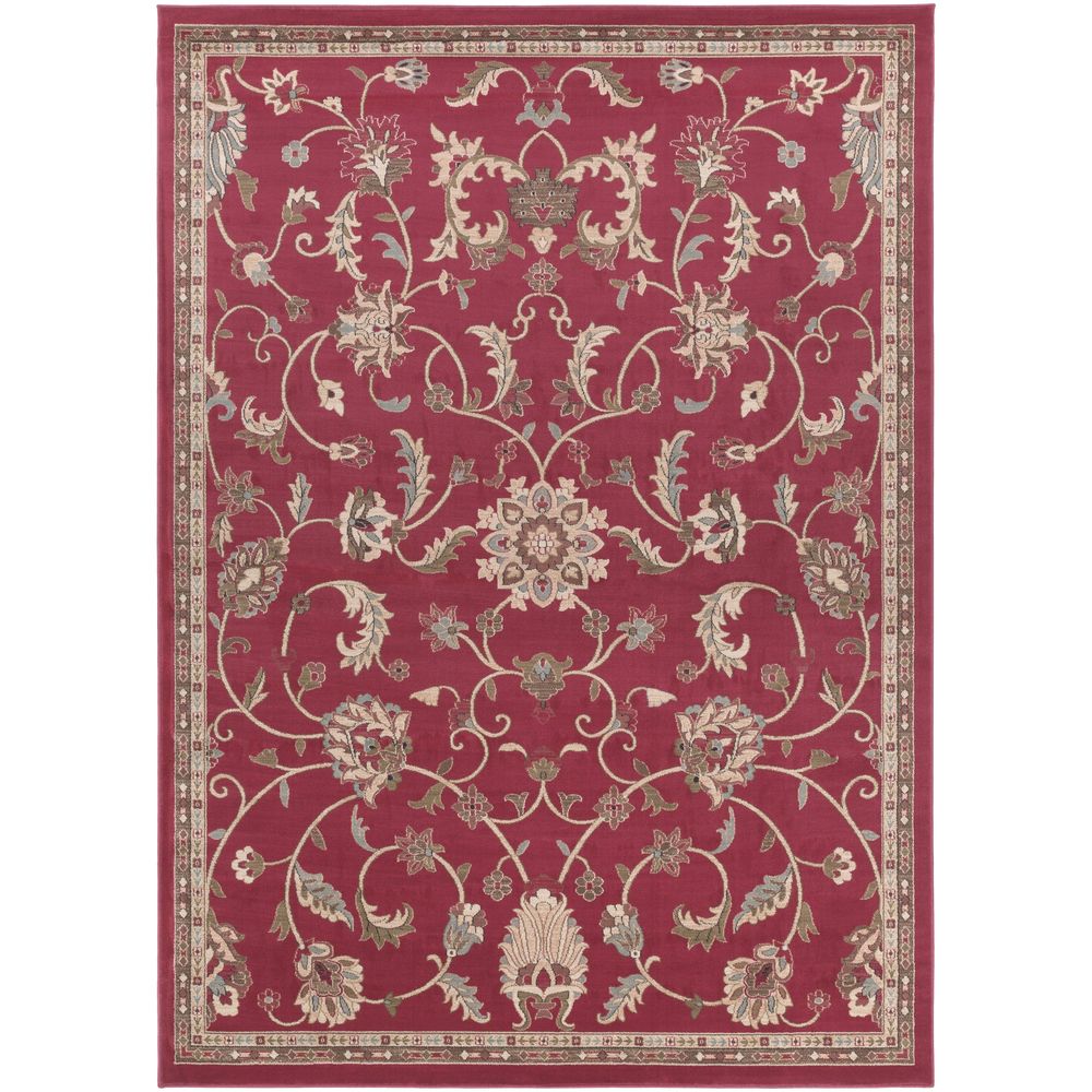 Riley RLY-5024 Brick Red Rugs #color_brick red