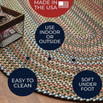 Roxbury Colorful Indoor / Outdoor Braided Rug 