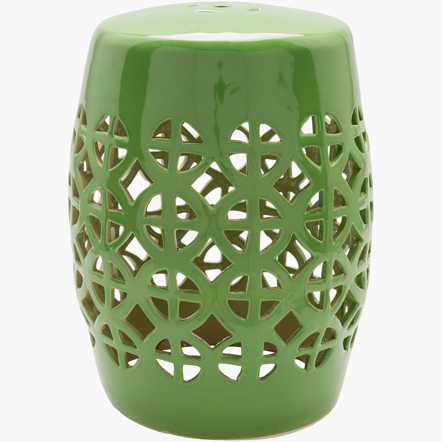 Ridgeway Garden Stool in Grass Green & Green