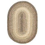 Gray/Black Braided Rug for Farmhouse Kitchens, Living Rooms & Interior Spaces - Made in USA - Premium Quality