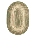 Green Braided Rug for Farmhouse Kitchens, Living Rooms & Interior Spaces - Made in USA - Premium Quality Ridgewood