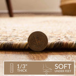 Taupe/Neutral Braided Rug for Farmhouse Kitchens, Living Rooms & Interior Spaces - Made in USA - Premium Quality