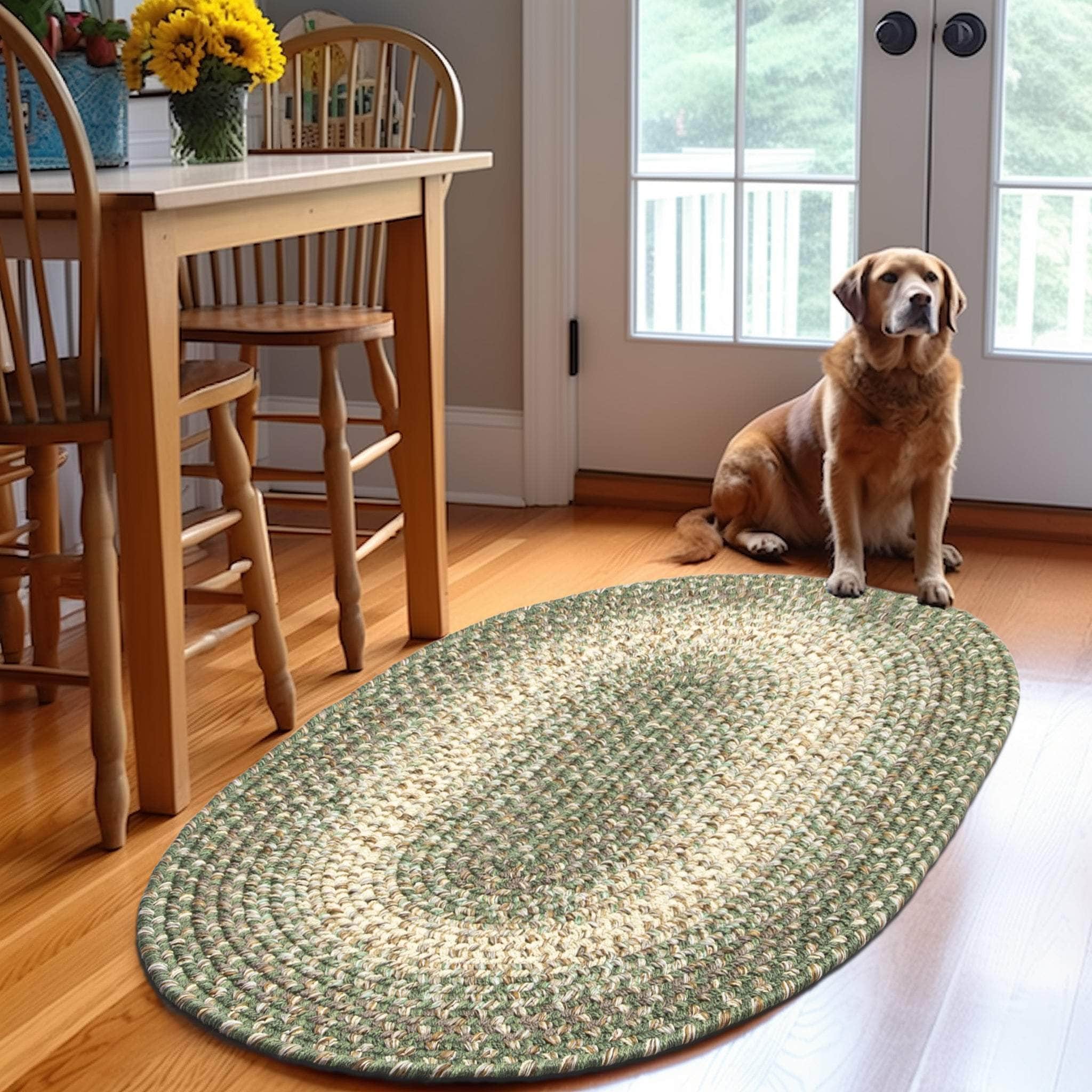 Ridgewood Indoor Outdoor Braided Rug #shape_oval