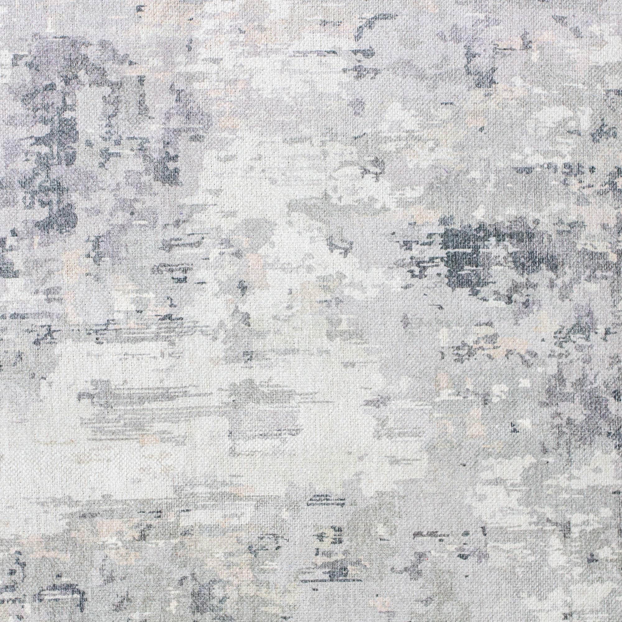 Machine Washable Rug LAN01D Charcoal / Gray SAR-Lancaster #color_charcoal / gray